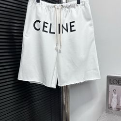 Celine Men White Shorts