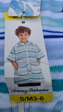 Tommy Bahama Kids' Beach Cover Up 3/6 months New Price Firm Corona92879