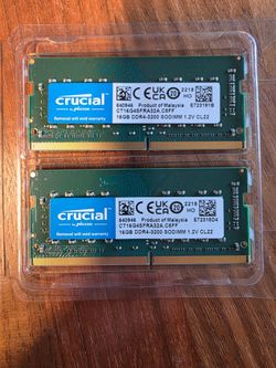 32GB (2x16GB) DDR4 Laptop SODIMM Memory