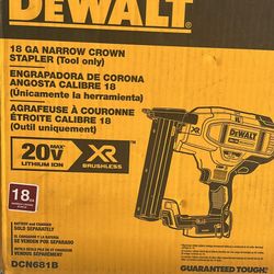 Dewalt 18GA Crown Stapler 