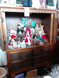 cabinet and all doll collection