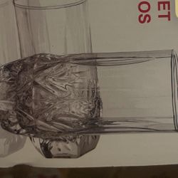 Crystal Glass Cups 6 Pieces 