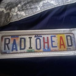 Radiohead Metal Sign