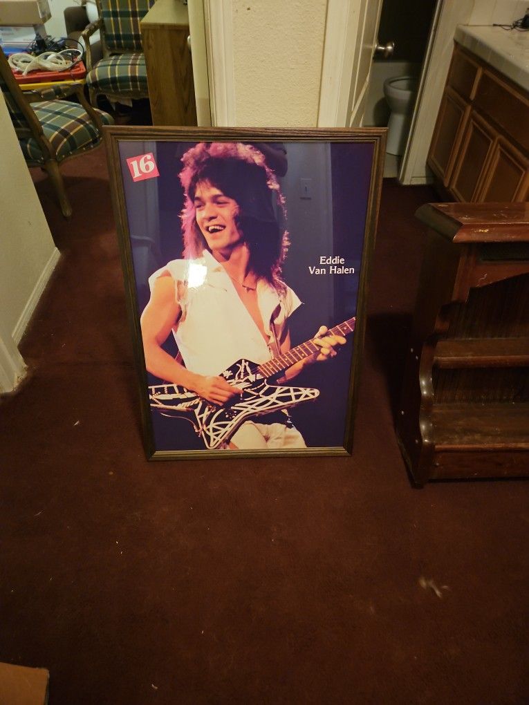 Eddie van halen collectible poster