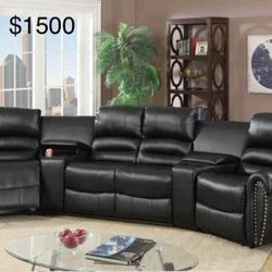 New Sectional Recliner Couch Only $50 Down Payment 