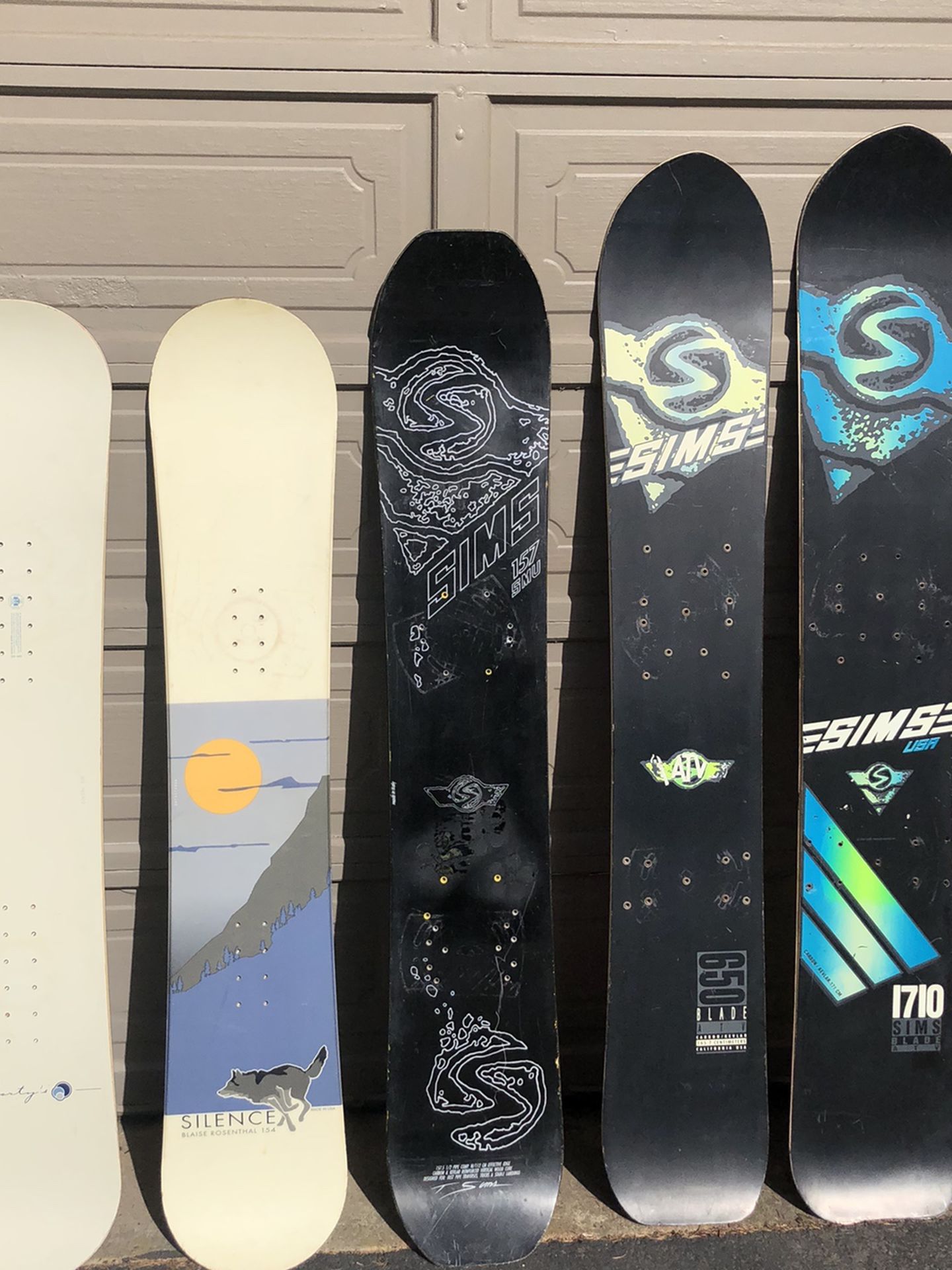 Various Snowboards