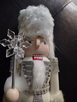 Winter Snowflake Nutcracker Figurine