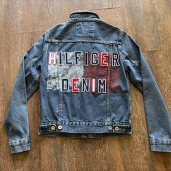 Distressed Tommy Hilfiger Denim Jacket