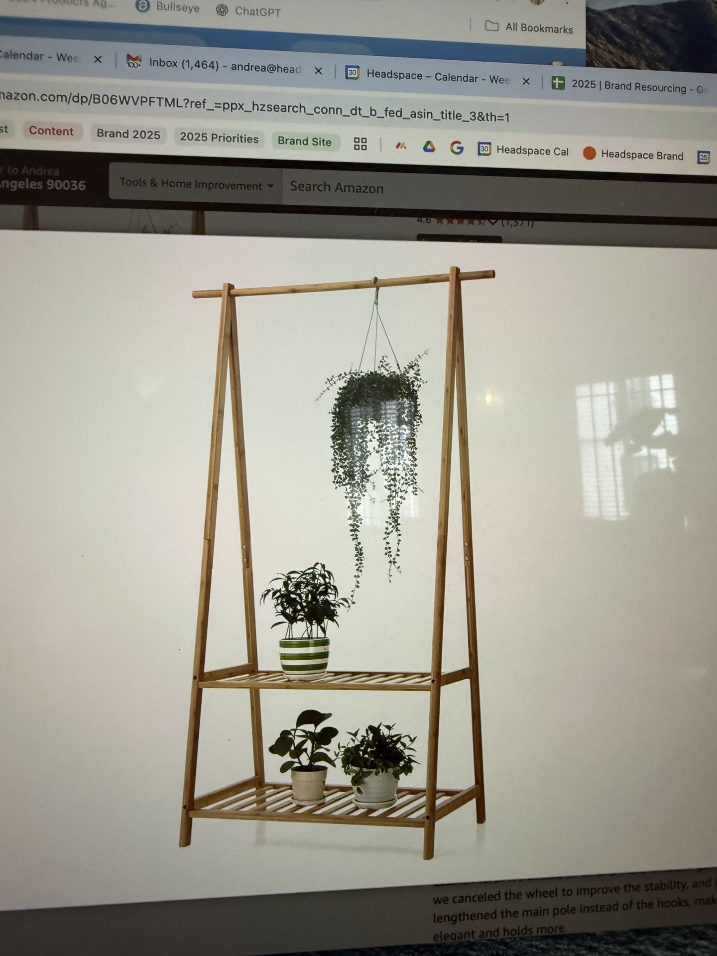 Bamboo Clothes Rack