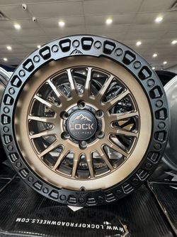 17x9 GRIT LOCK OFF ROAD MATTE BRONZE W MATTE BLACK RING 6x135 -12