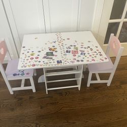 Kids, Desk, Dining Room, Table, With Storage Racks