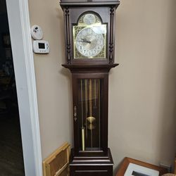 Antique vintage grandfather clock by WINDSOR