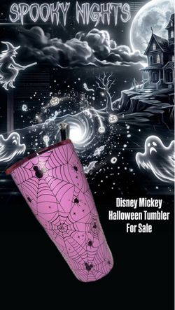 Disney Mickey Halloween Spider Web Tumbler