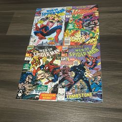 4 Vintage Spider-Man Comic Books