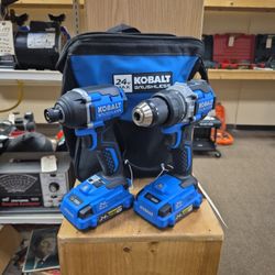 NEW Out Of Box Kobalt 24V Max Brushless Drill And Driver Kit KDD 124B-03
