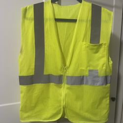Unisex Mens Work Vest Highlighter Yellow