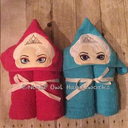 Elsa Frozen hooded Towel