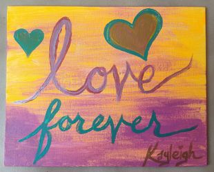 "Love forever" painting