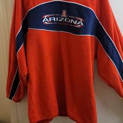arizona fleece pullover sweatshirt large