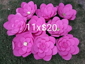 paper flowers, flores grandes