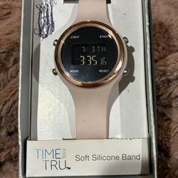 Time & True Pink Silicone Digital Watch NEW