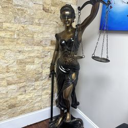 5 Foot Tall bronze Lady Of justice