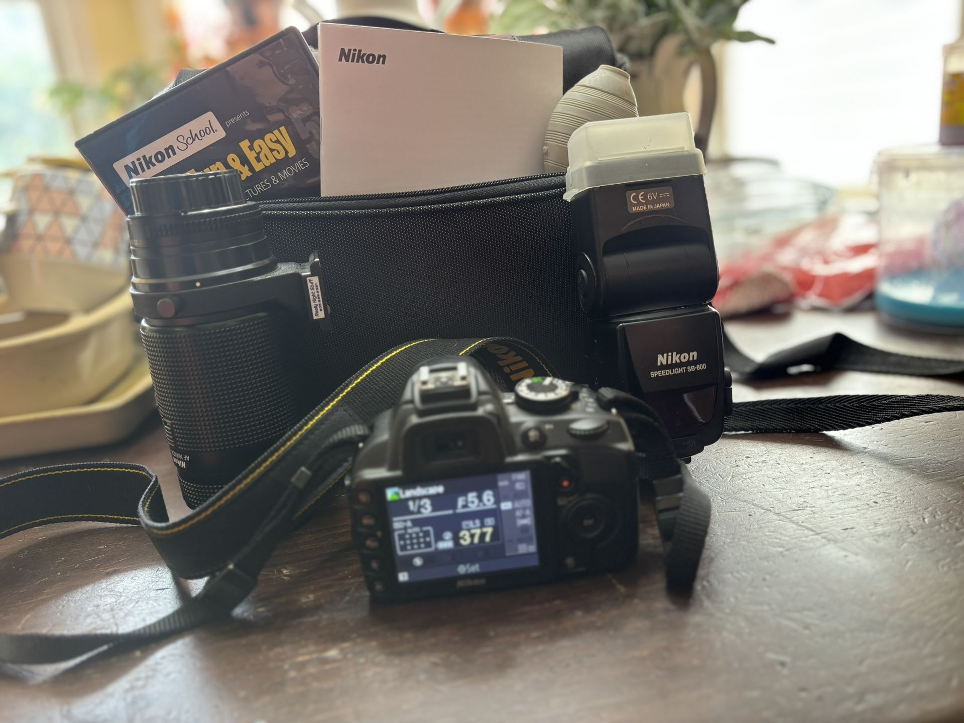 Nikon D3100 With Extra Lens & flash 