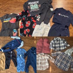 Bundle of toddler boy clothes