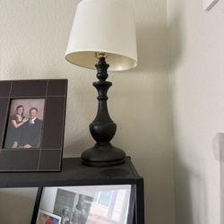 Little Black Wood Lamp