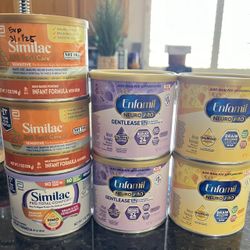 Enfamil And Similac Formula Powder