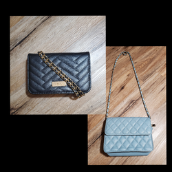 Lot of 2 Small Quilted Crossbody Bags