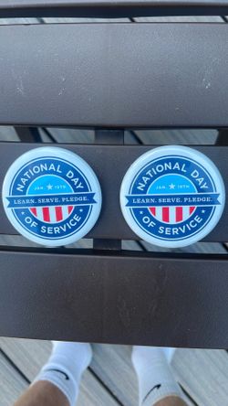 COLLECTIBLE National Day Of Service Pin Pair