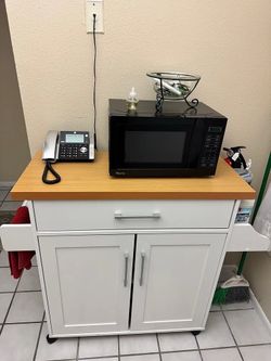 Brand new microwave, and stand