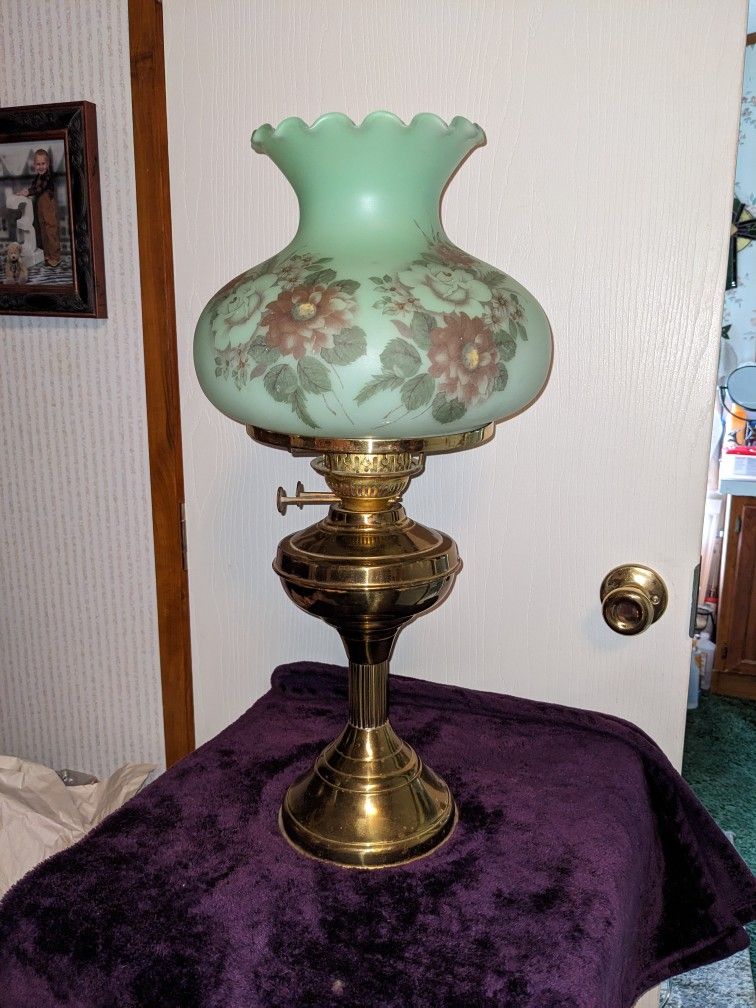 Vintage Duplex Oil Lamp