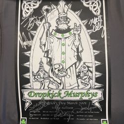 Dropkick Murphys Poster Autographed 