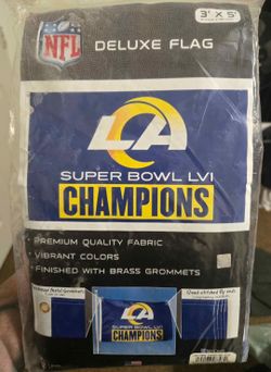 Los Angeles Rams Superbowl 56 Champions Flag