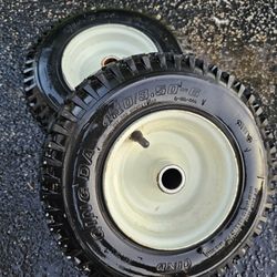 4.10/3.50-6 Tire w/ Wheel (Pair)