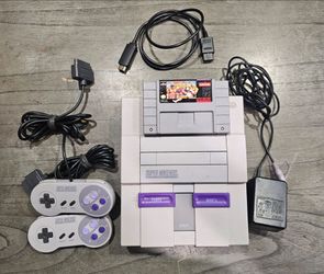 $150 - Super Nintendo Console SNES System with HDMI Adapter and street fighter 2 turbo game $150