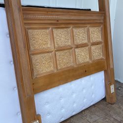 FREE Queen Size Bed Frame, Mattress, & Box Spring!