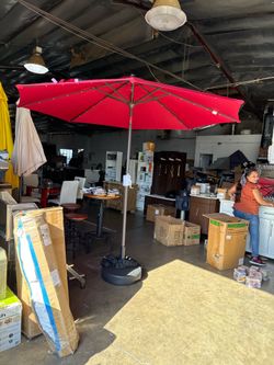 Umbrella solar with base new