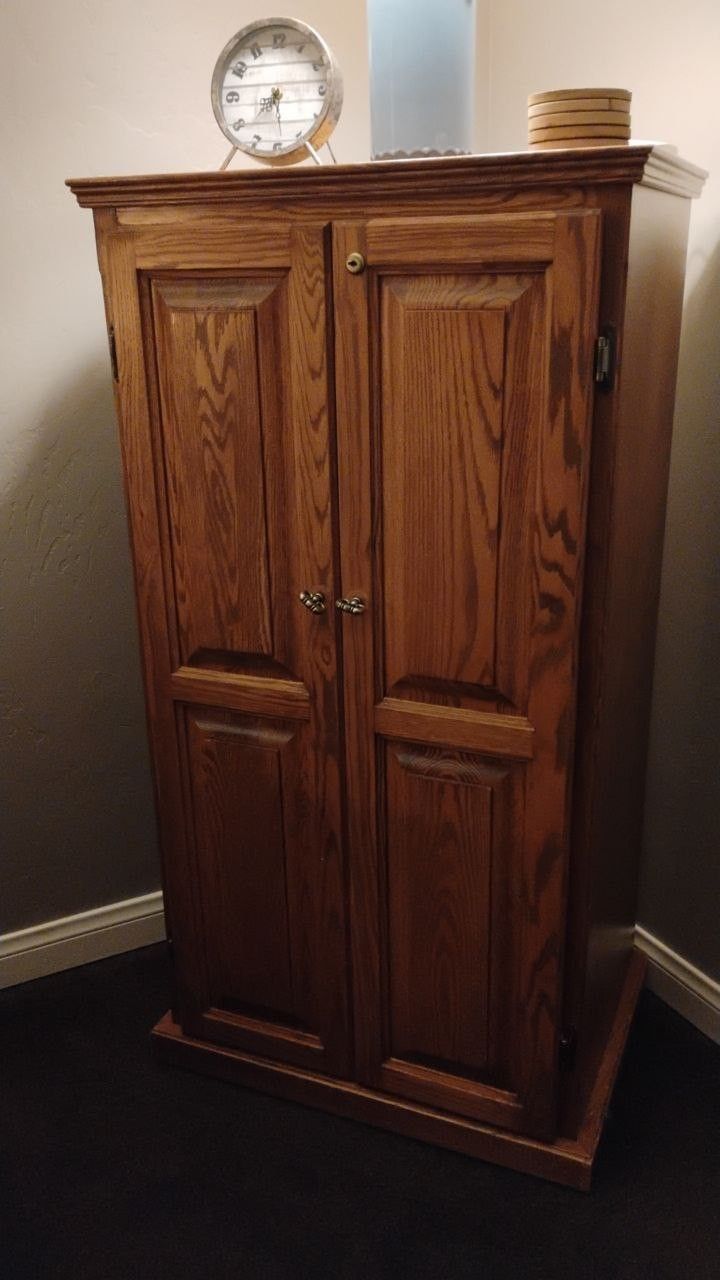 Oak Storage Cabinet