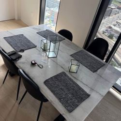 Marble Table And 4 Chairs