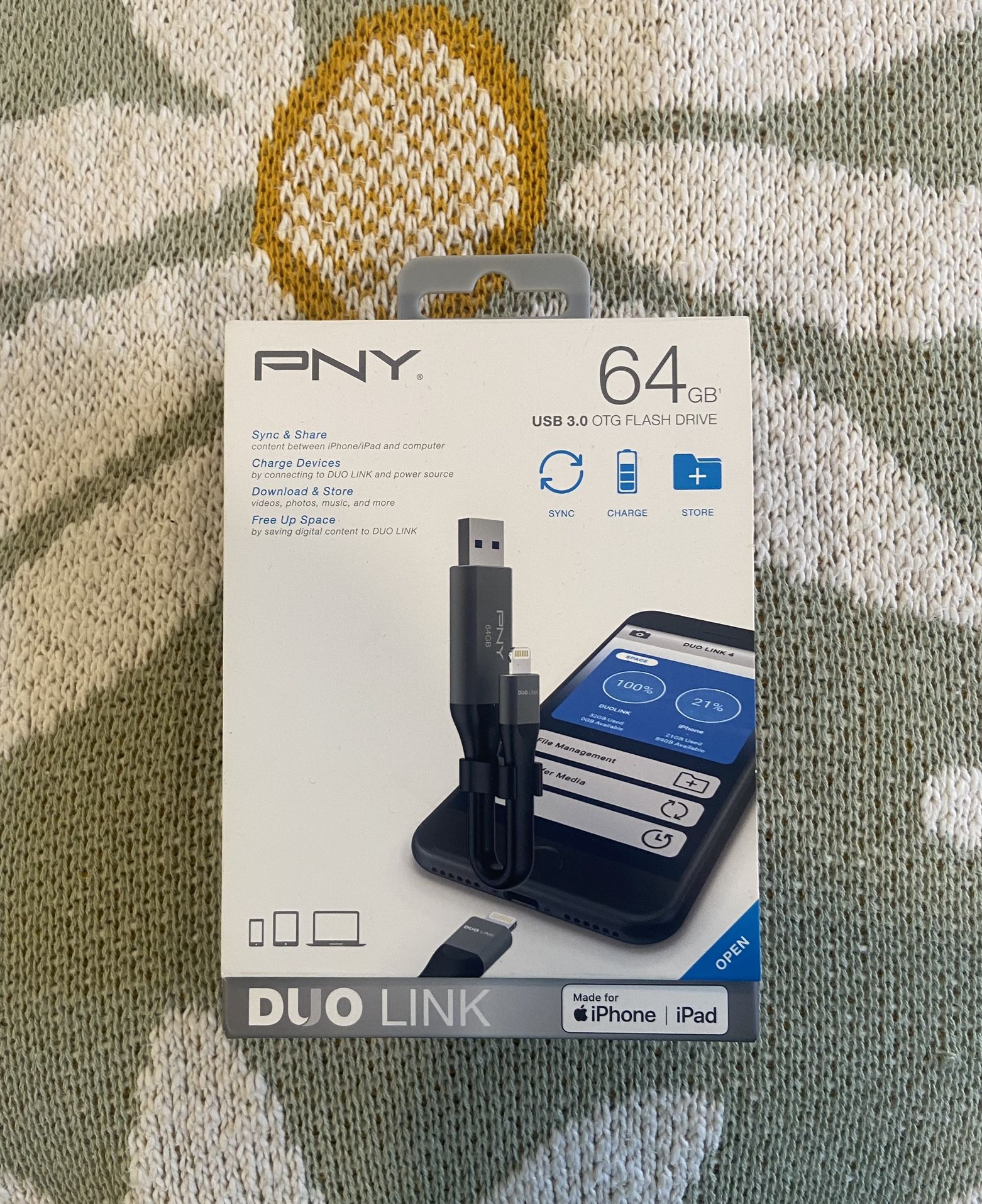 PNY 64GB USB Flash Drive Dual Link (New) $10