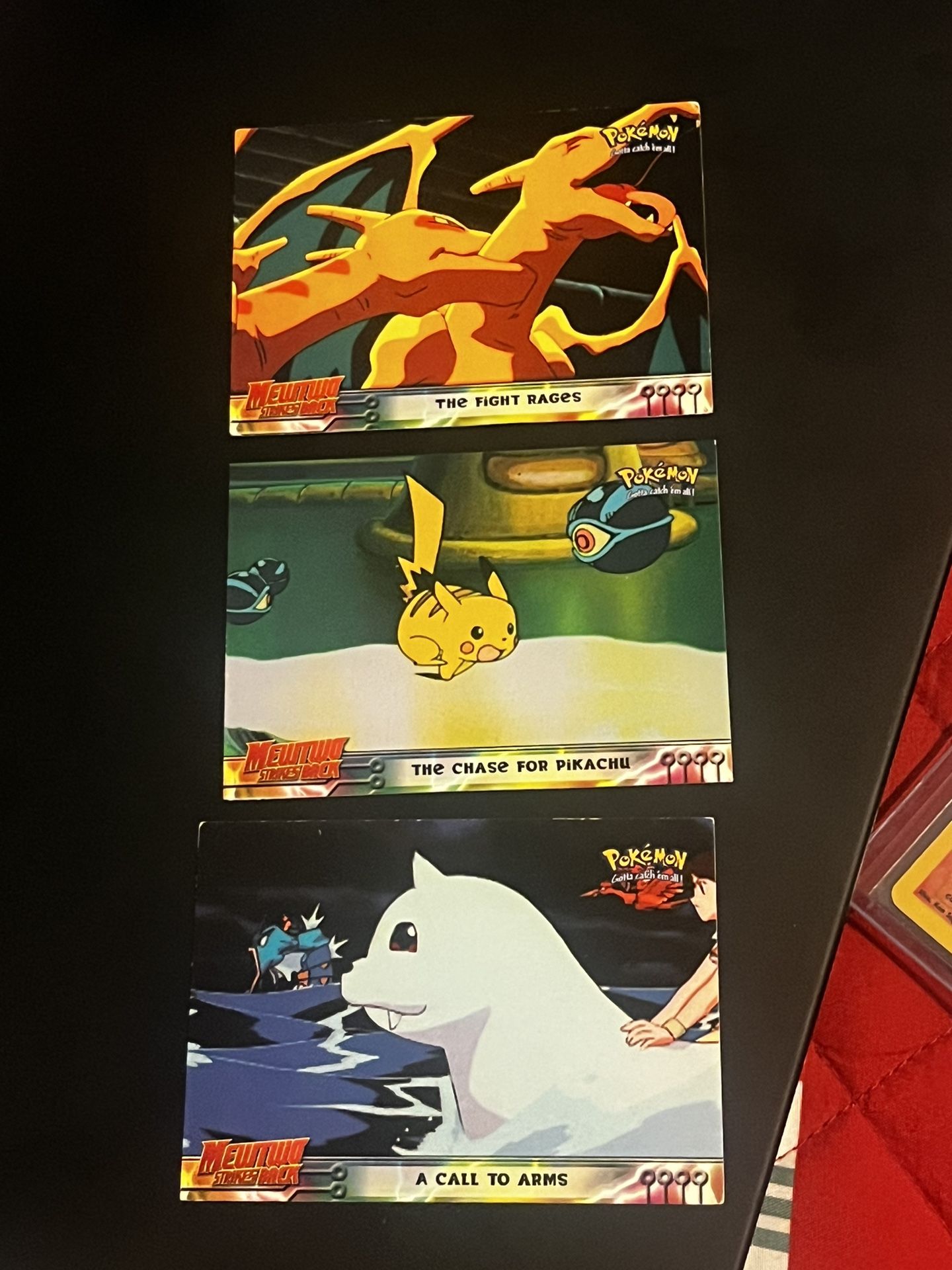 1998 Vintage First Edition Topps Pokemon: Pikachu, Charizard, Dewgong