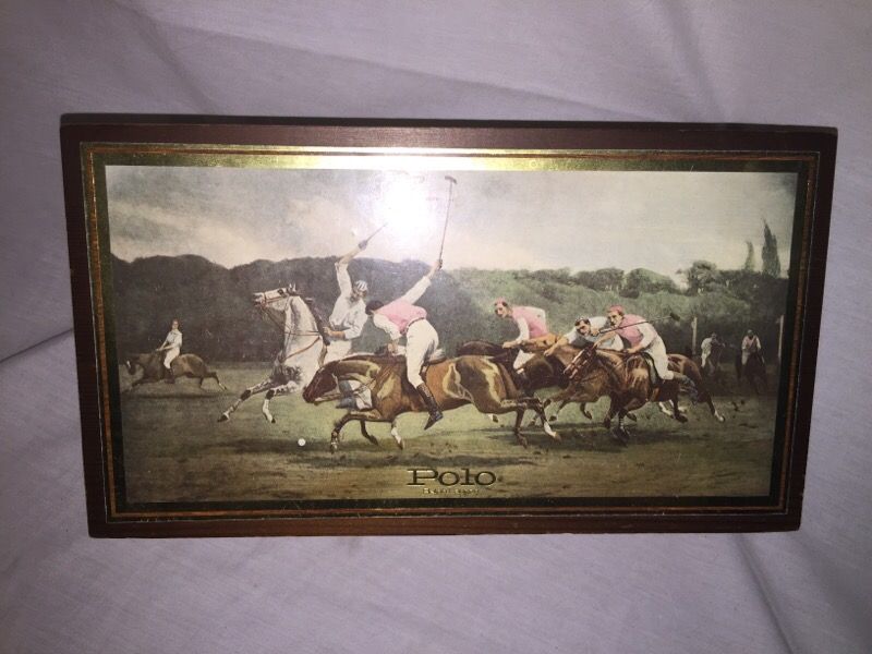 Vintage polo Ralph Lauren wooden box