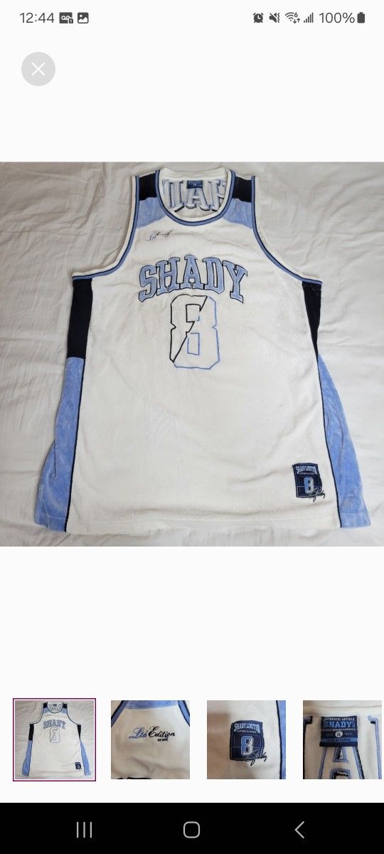 EMINEM/ Shady Ltd. Limited Edition Series 1 Drop. Velour Jersey