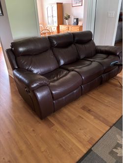 Leather sofa