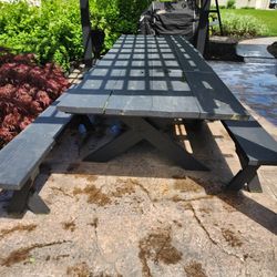 Large Picnic Table 12x4 Need Some Minor Repair