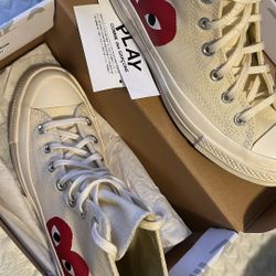 Brand NEW comme des garçons converse 