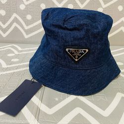Prada Women's Denim Bucket Hat